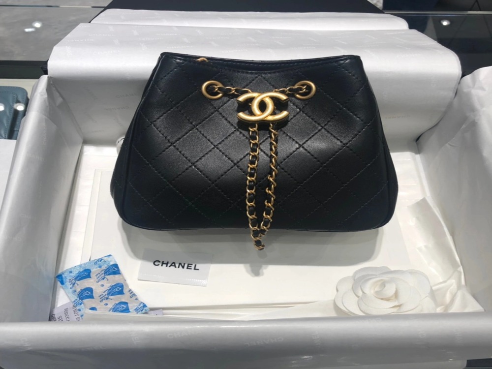 TÚI CHANEL SHOPPING BAG LAMBSKIN BLACK DA HAAS