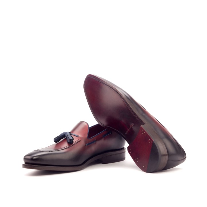 HENDERSON SHOES PERSONALIZATION ABRAHAM Burnished Leather Loafers HANDCRAFTED SHOES