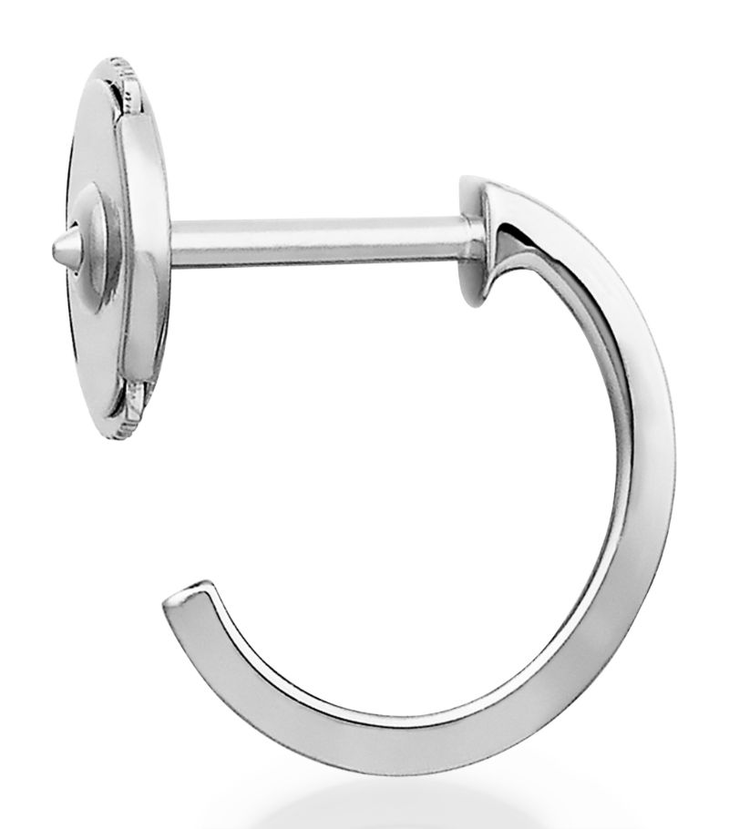 Bông tai CARTIER White Gold LOVE Hoop Earrings vàng trắng 18K