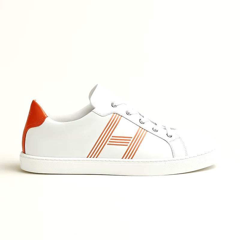 GIÀY HERMES Avantage sneaker Blanc Orange