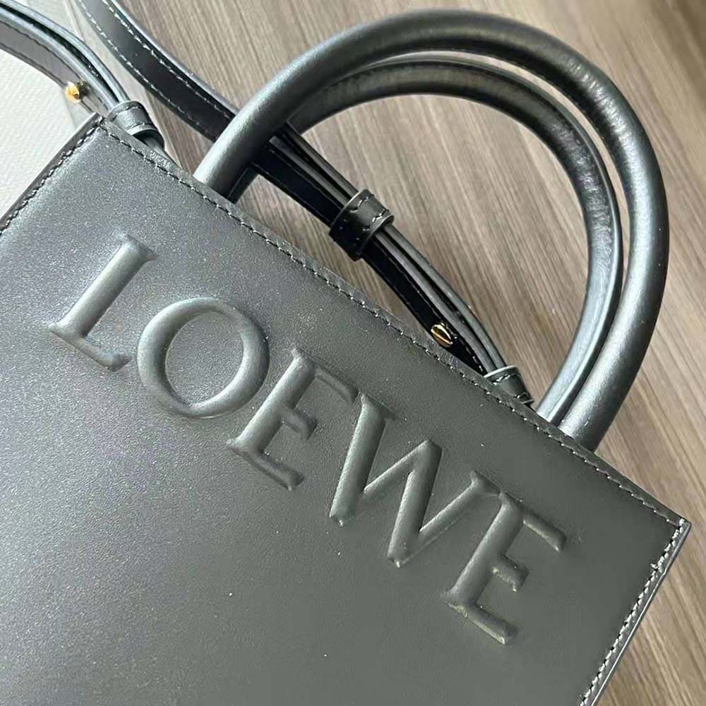 TÚI LOEWE Tote Standard A5 bằng da bê màu đen