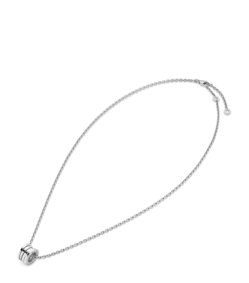 Vòng cổ BVLGARI White Gold B.zero1 Pendant Necklace vàng trắng 18K