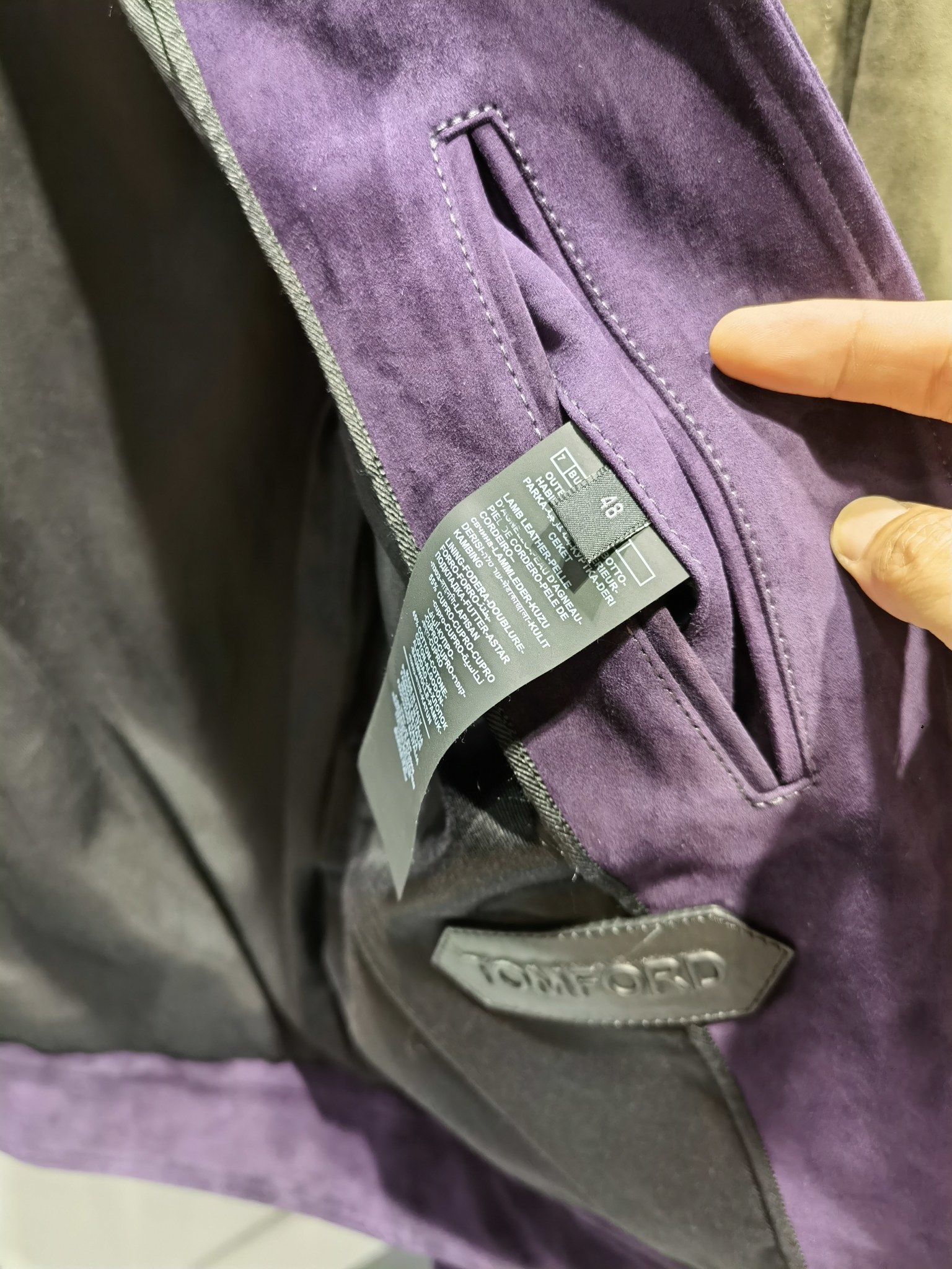 ÁO TOM FORD SUEDE LEATHER JACKET