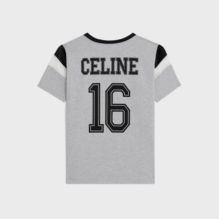 ÁO CELINE T SHIRT MÀU XÁM UNISEX