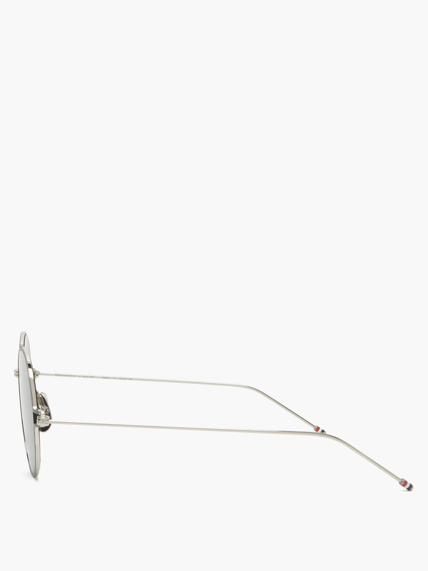 THOM BROWNE Round metal sunglasses