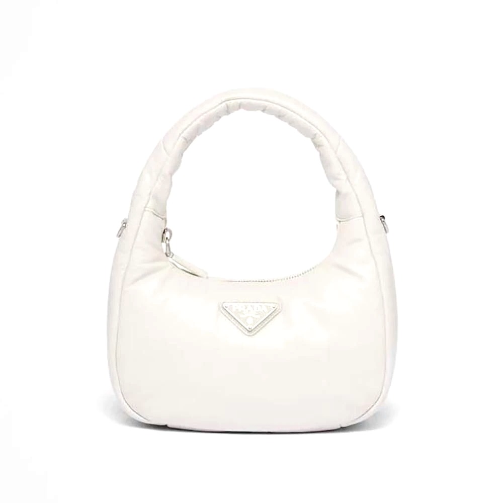 TÚI Prada Soft Padded Nappa Leather Mini-Bag-White