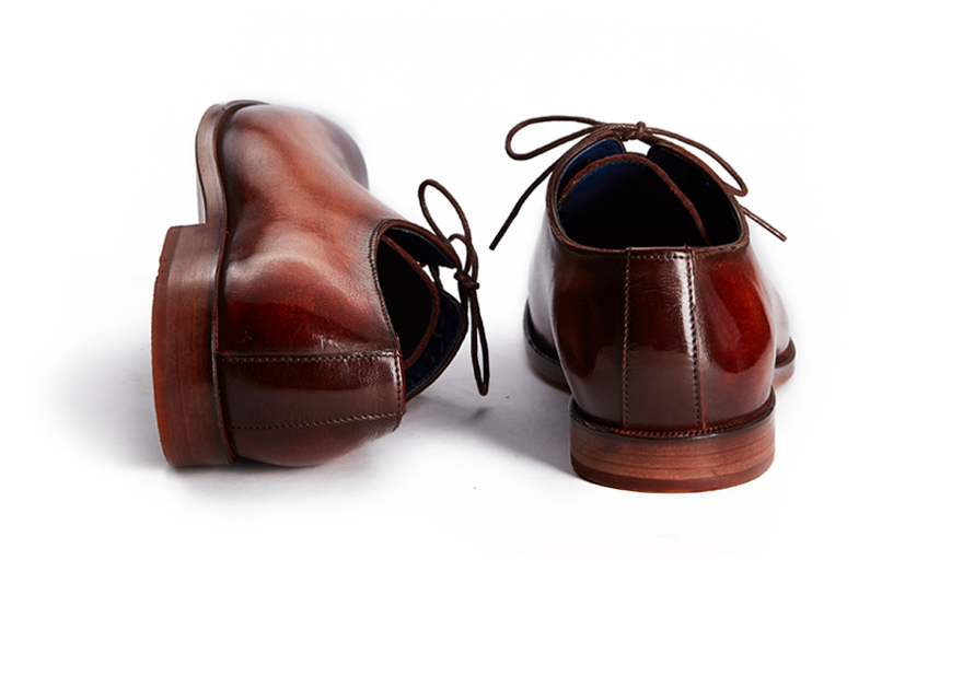 HENDERSON SHOES PERSONALIZATION BROWN ITALIA PAINTING HANDCRAFTED SHOES