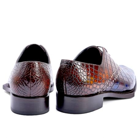 Giày Alligator Oxfords có dây buộc da cá sấu Alligator