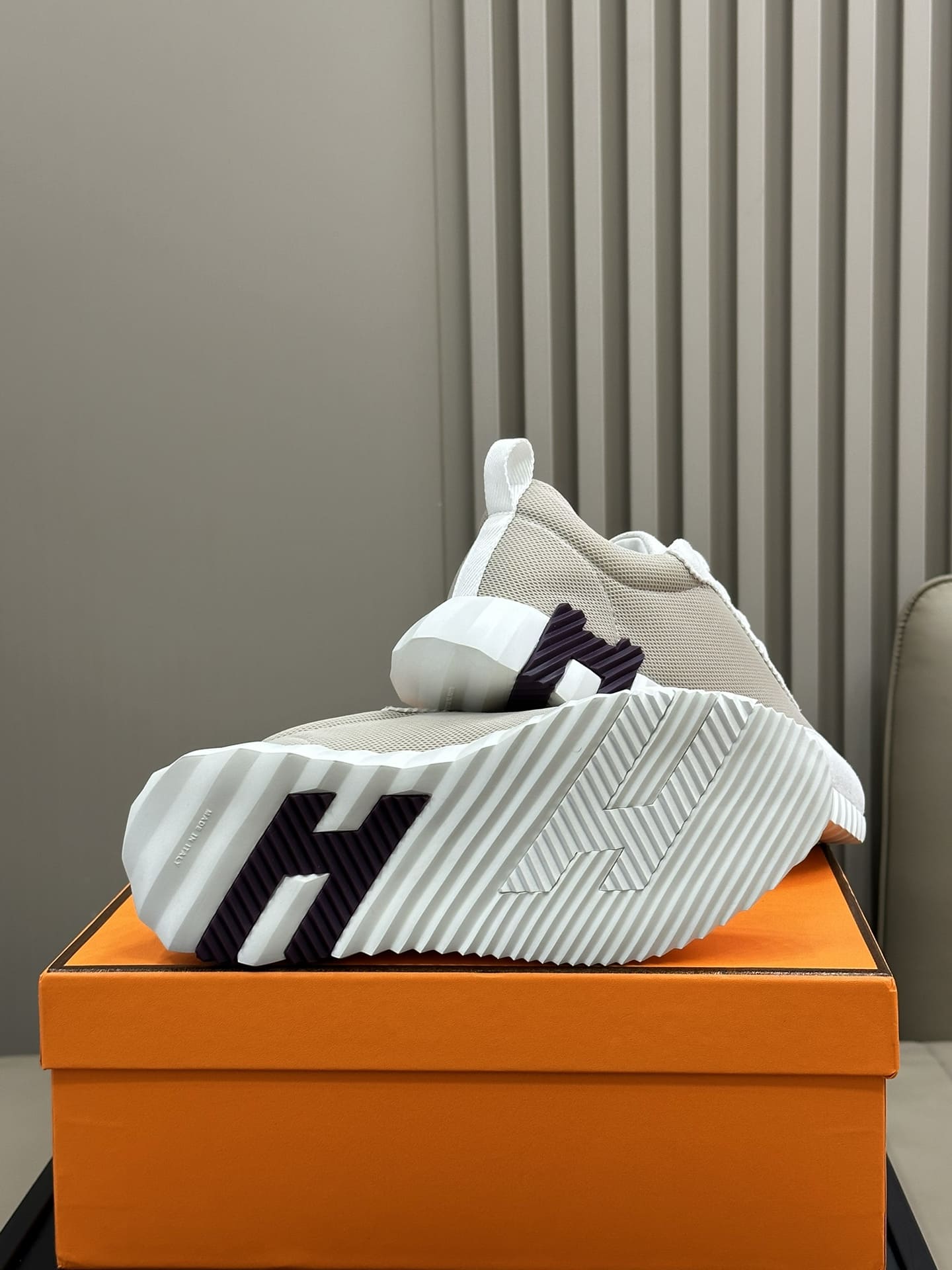 GIÀY HERMES BOUNCING SNEAKER LOW SPORTS GREY