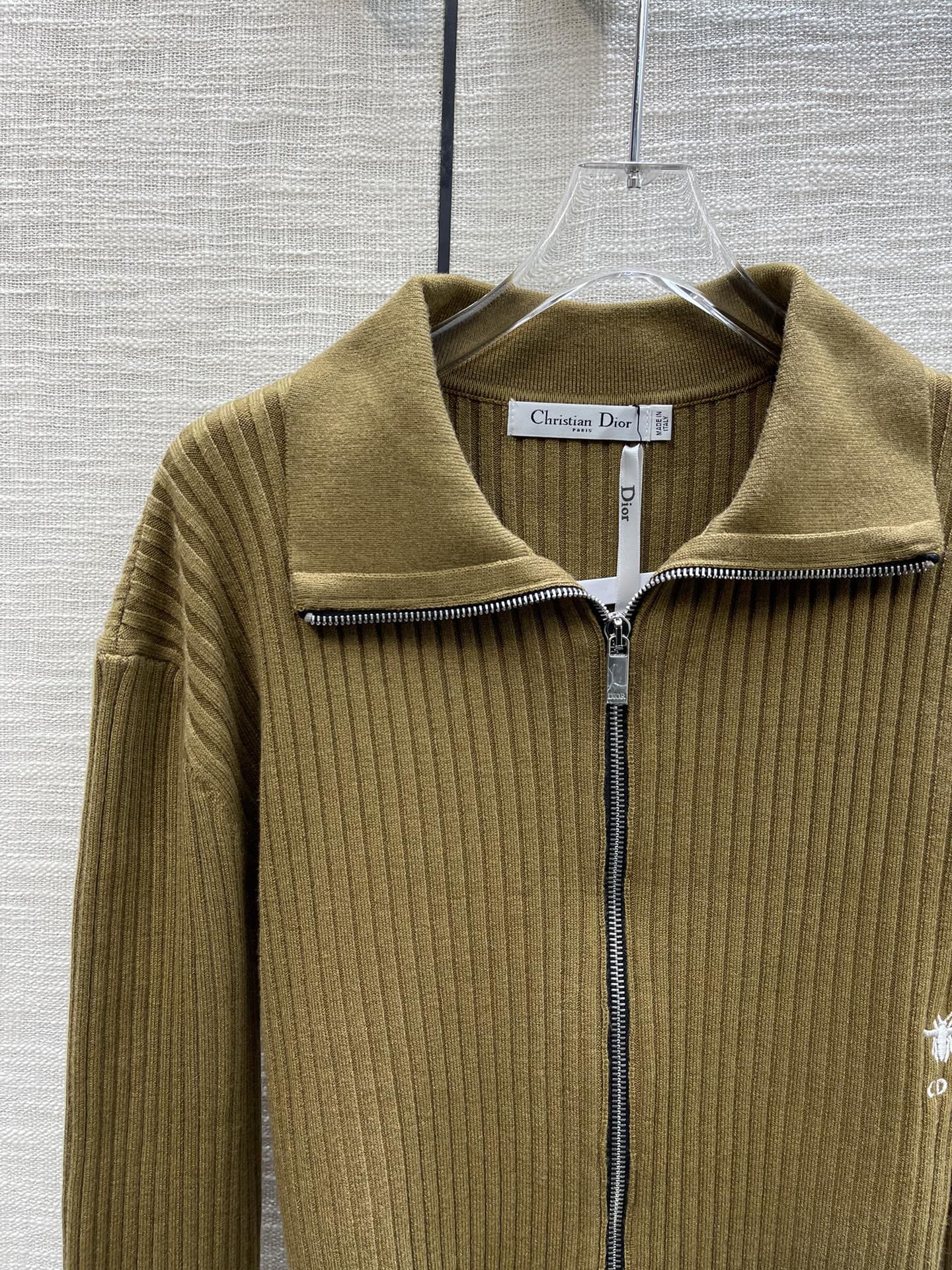 ÁO DIOR Cardigan Brown Sweater