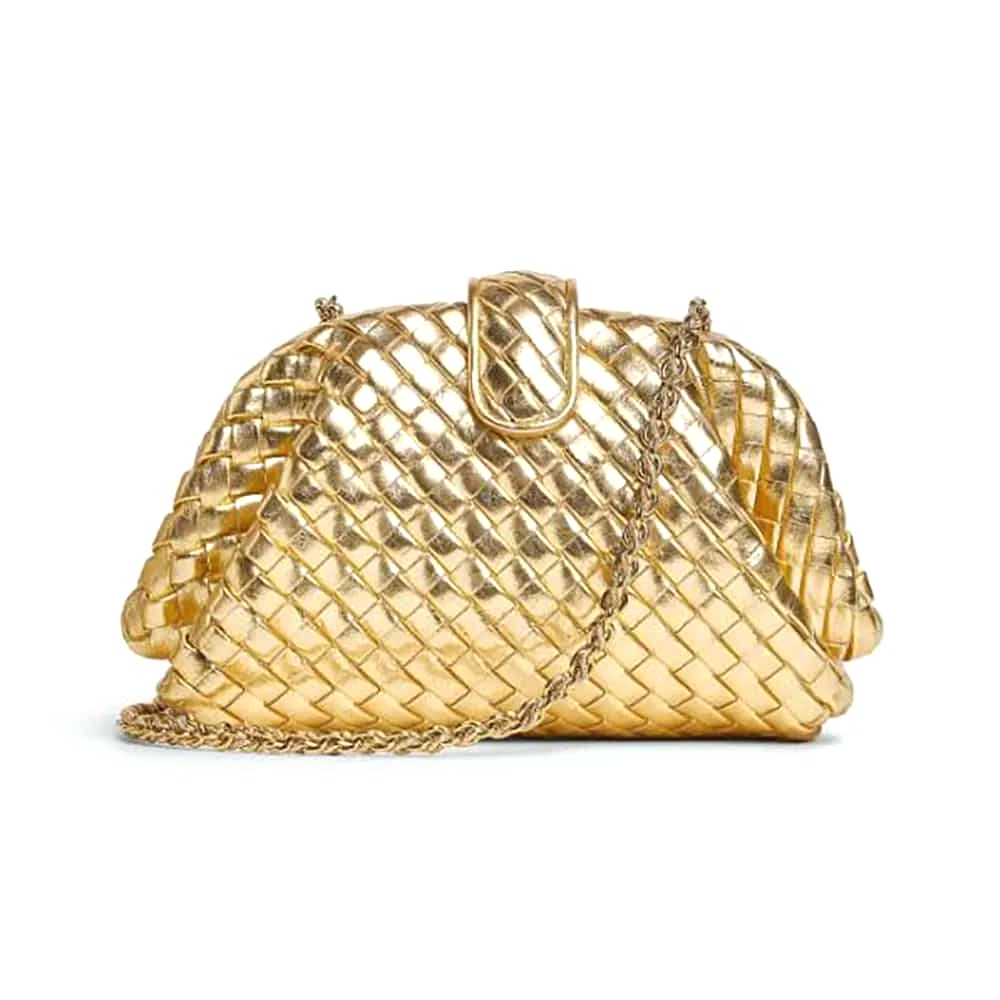 TÚI Bottega Veneta Women Small Lauren 1980-Vàng