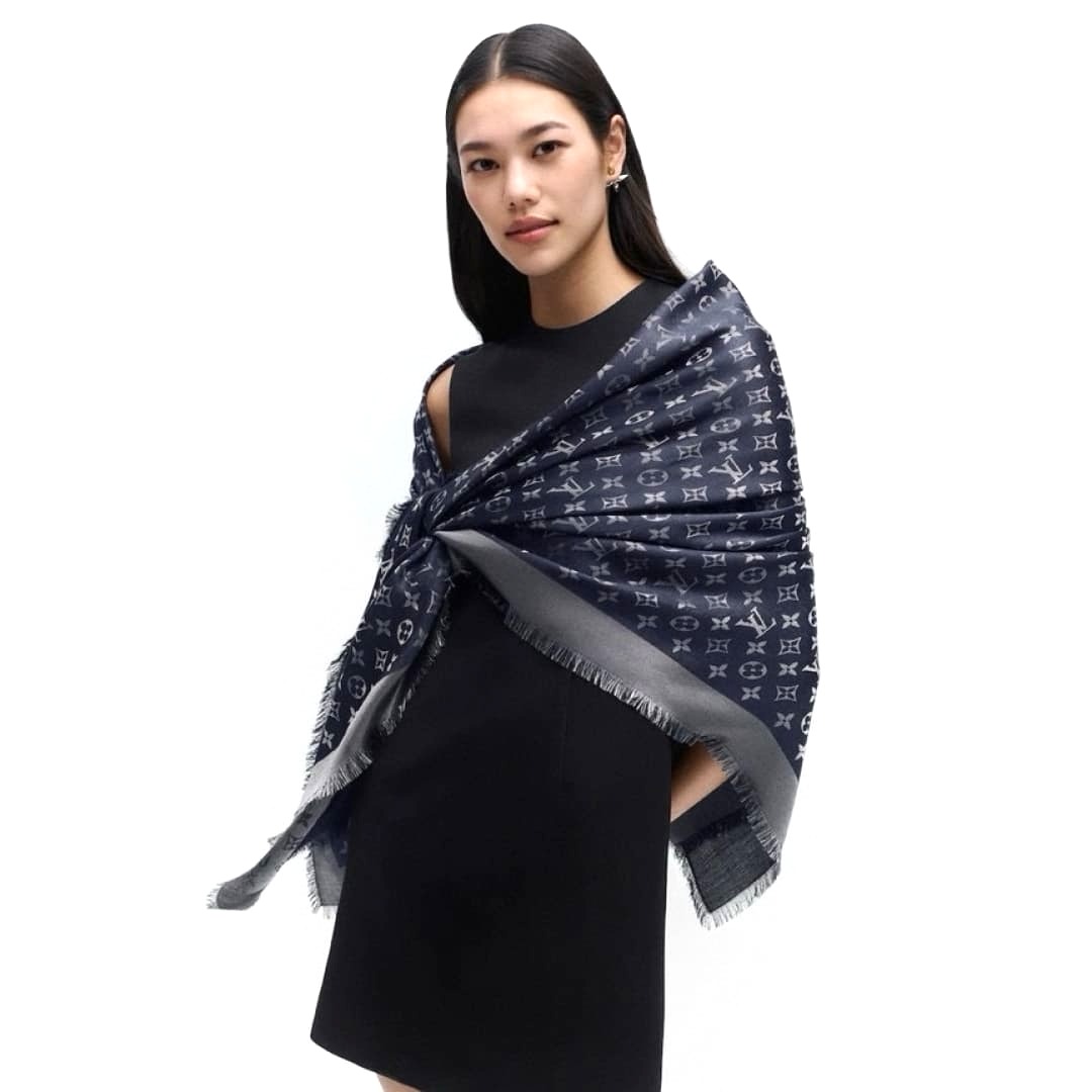 KHĂN CHOÀNG LỚN LOUIS VUITTON TOP QUALITY AAA SILK