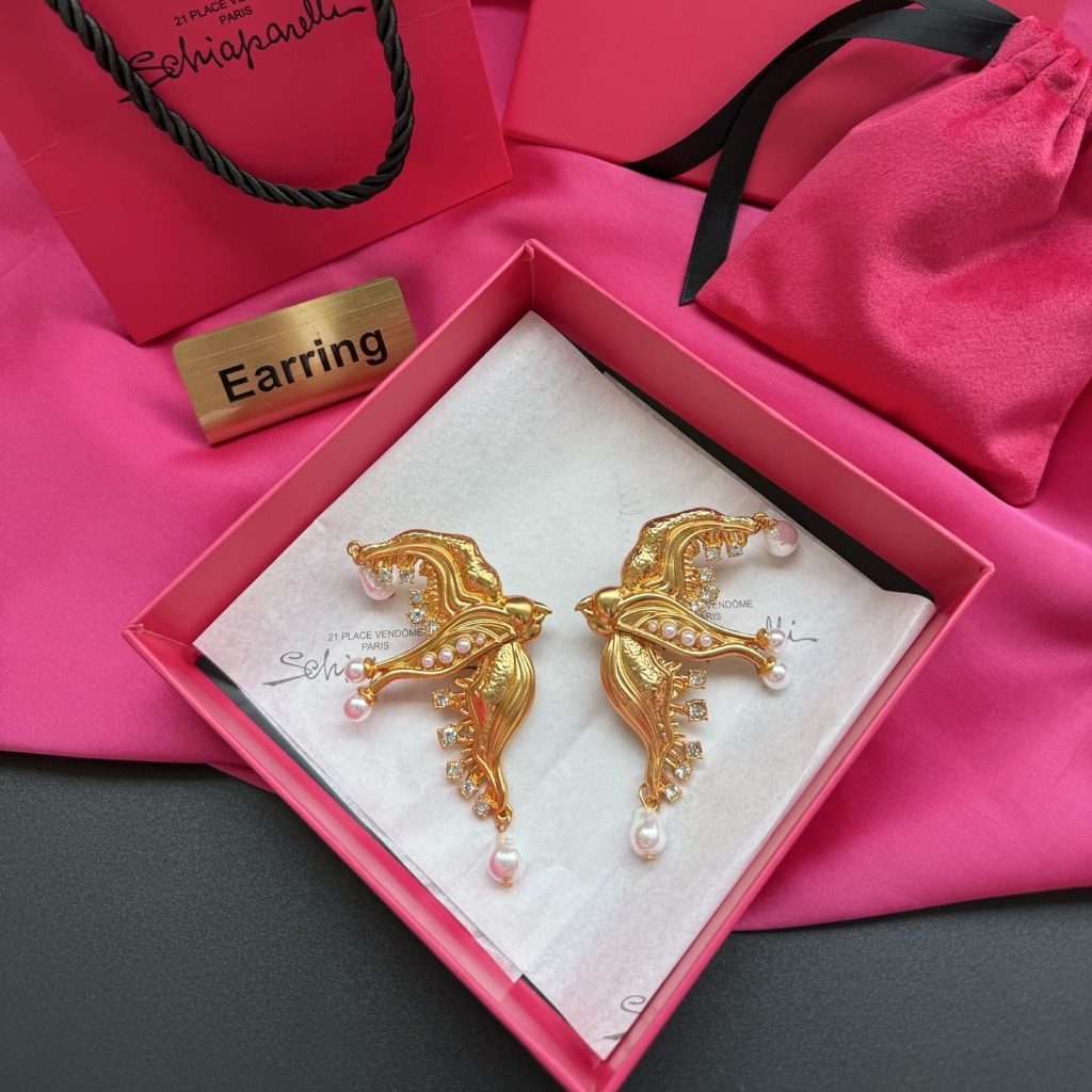 HOA TAI SCHIAPARELLI PARIS HÌNH CHIM ÉN