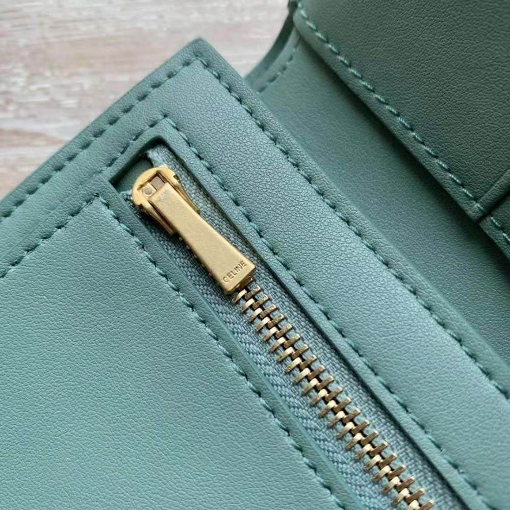 Ví Celine Women Medium Strap Wallet in Bicolour Grained Calfskin