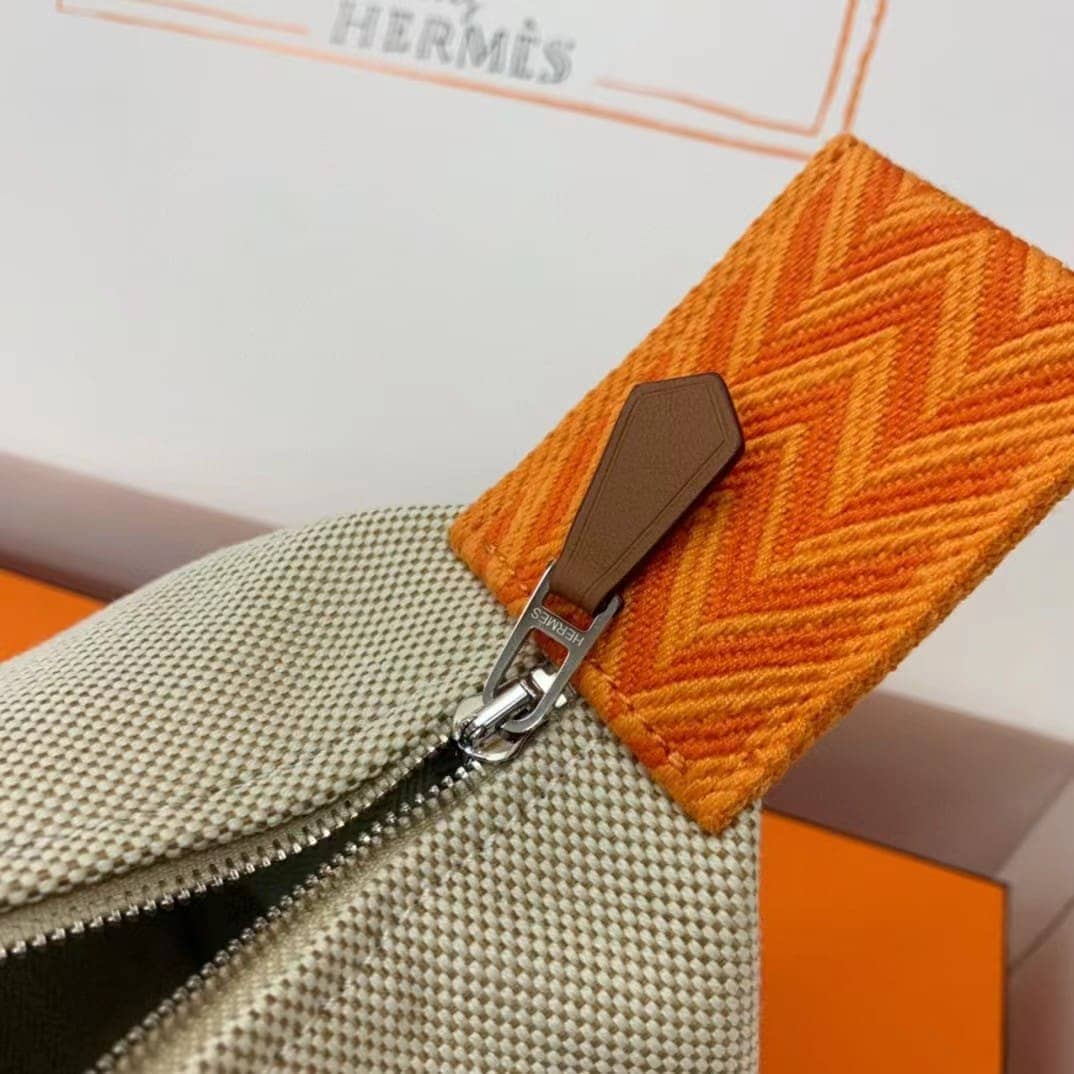 TÚI HERMES TROUSSE DE TOILETTE BRIDE A BRAC PM H MÀU CAM