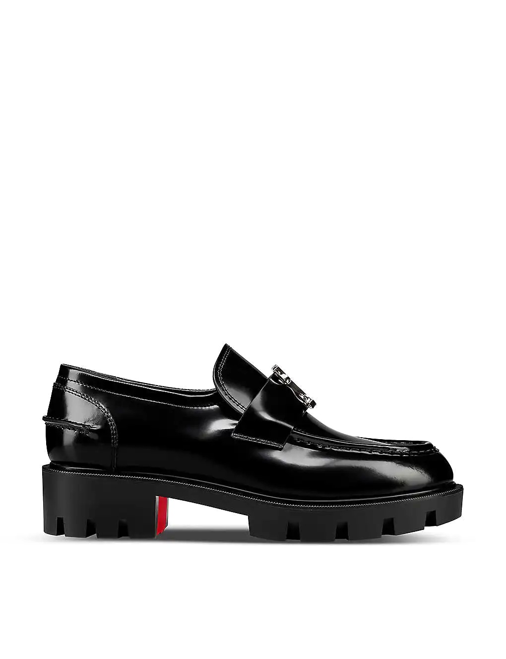 GIÀY CHRISTIAN LOUBOUTIN CL Moc Lug leather loafers