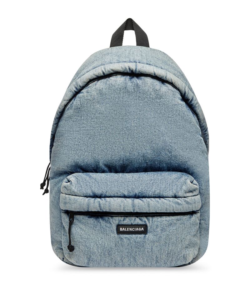 BALO BALENCIAGA Washed Denim Backpack