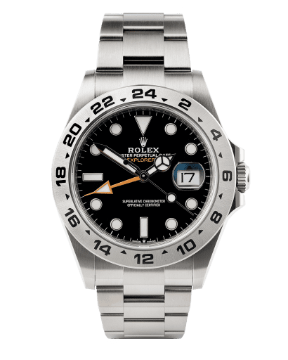 Đồng hồ Rolex Explorer II Black Dial mặt số màu đen