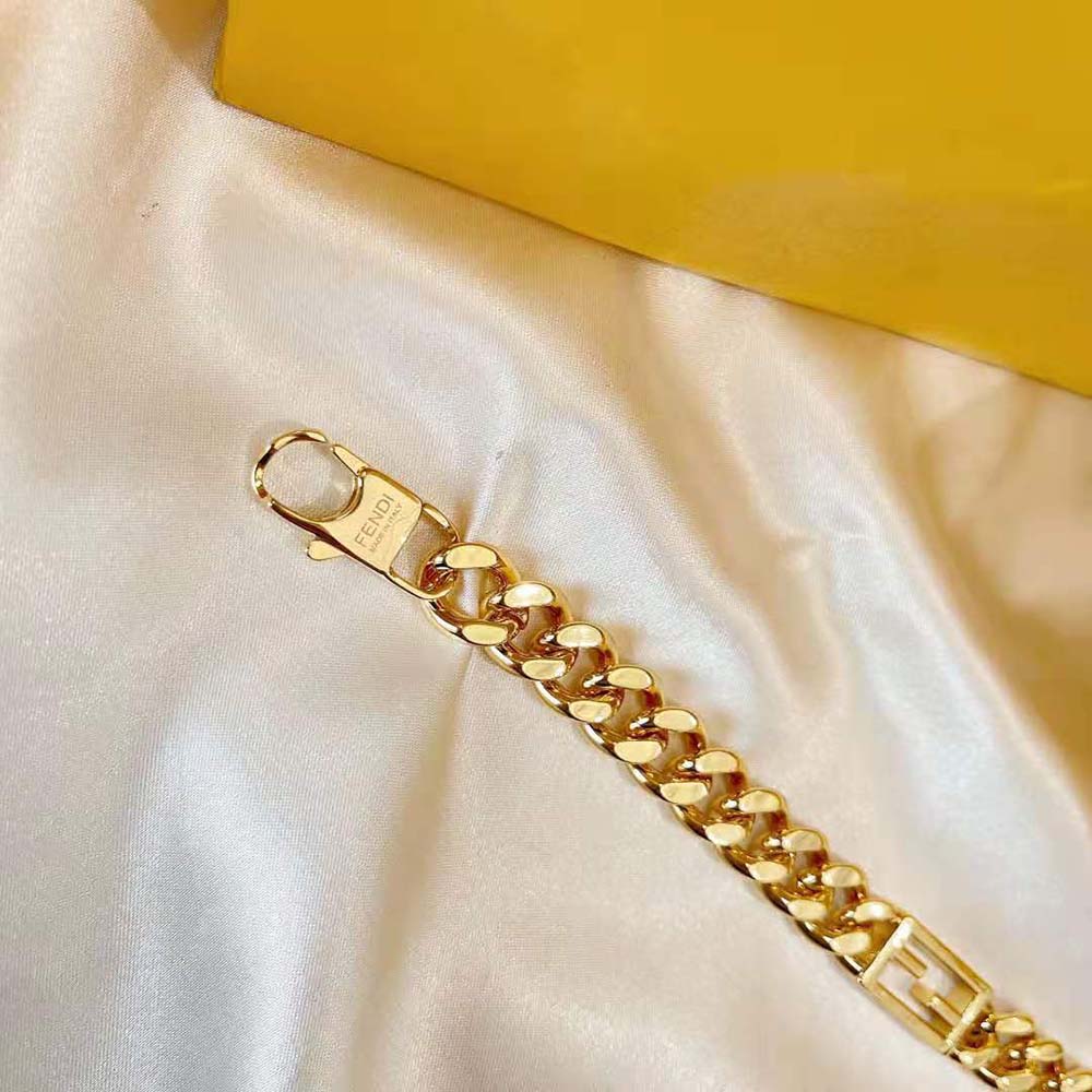 Vòng tay Fendi Baguette Gold-colored Bracelet