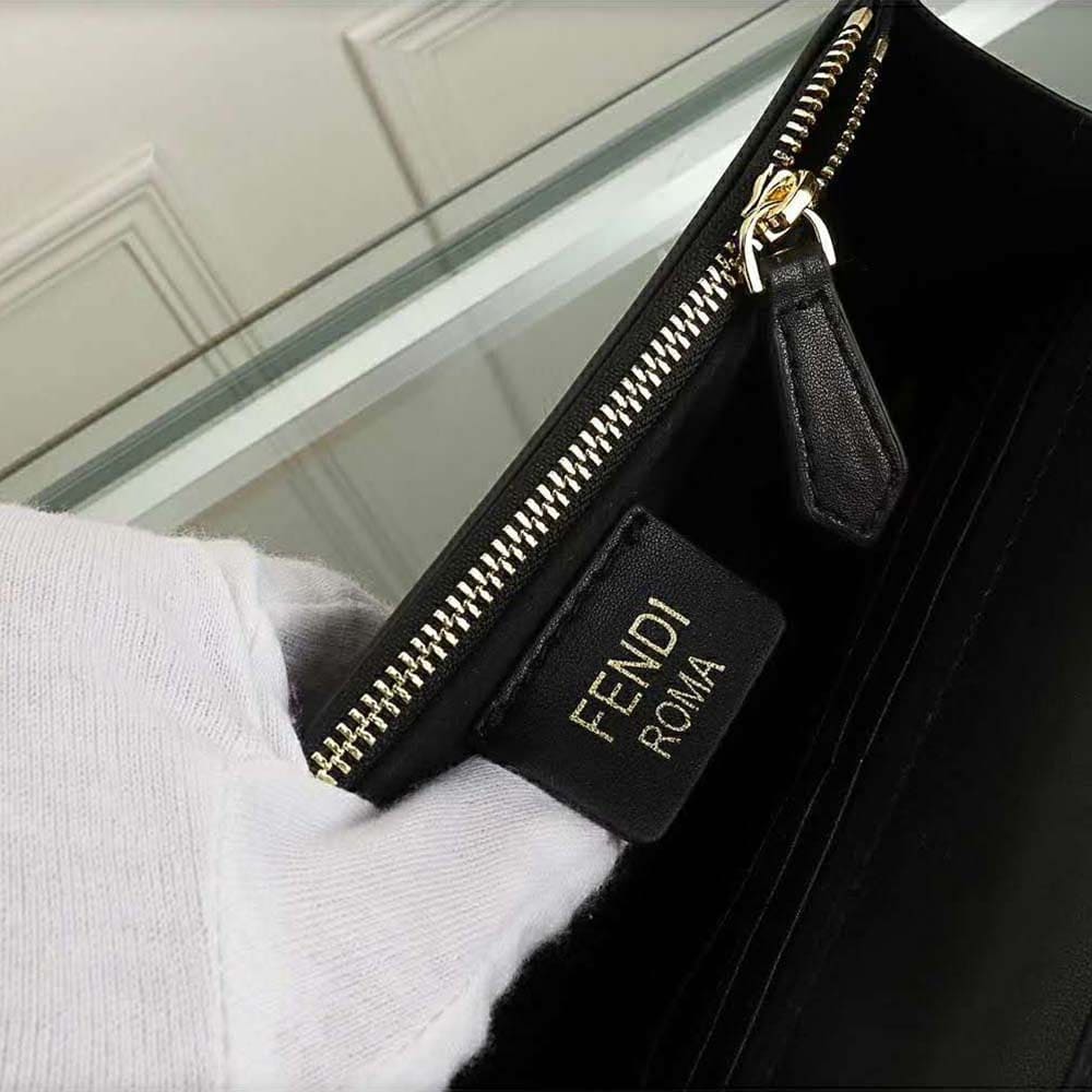 Ví Fendi Women Wallet on Chain Leather Mini Bag-Black