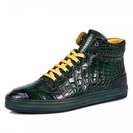 Giày sneaker Chukka da cá sấu dành cho nam thủ công có 4 màu
