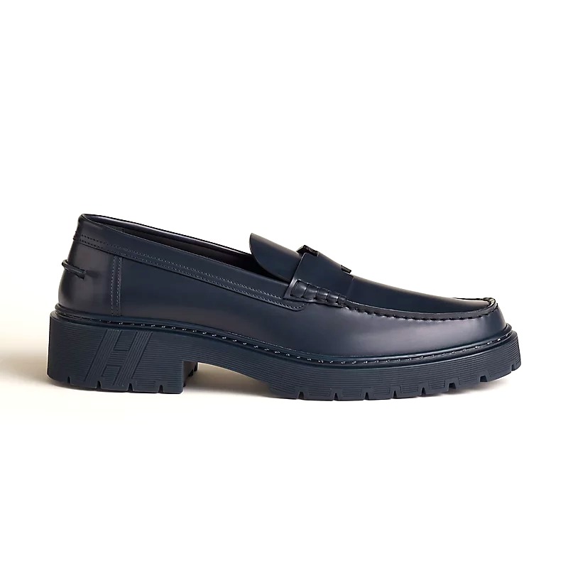 GIÀY HERMES Gentle loafer Marine