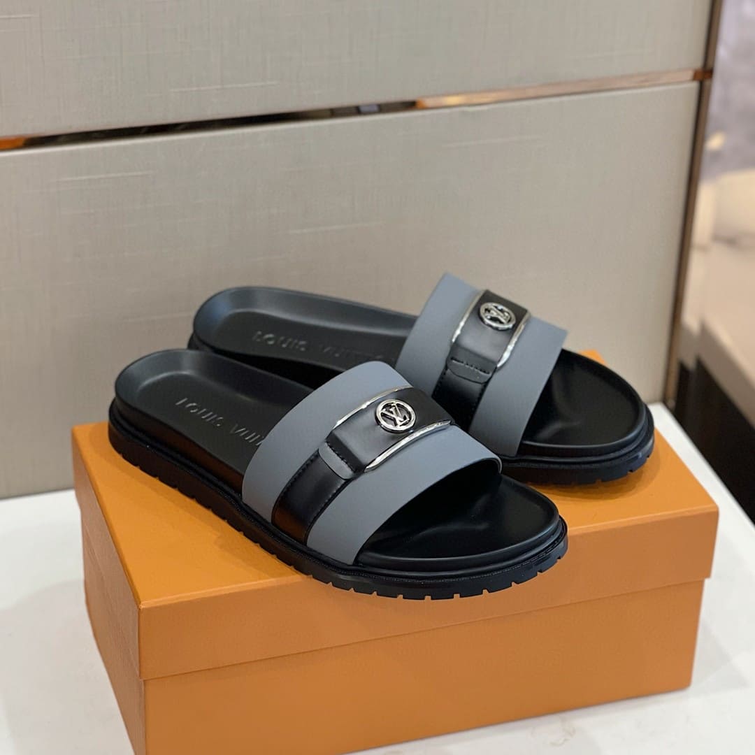 DÉP LOUIS VUITTON LV CIRCLE LOGO SANDAL AAA
