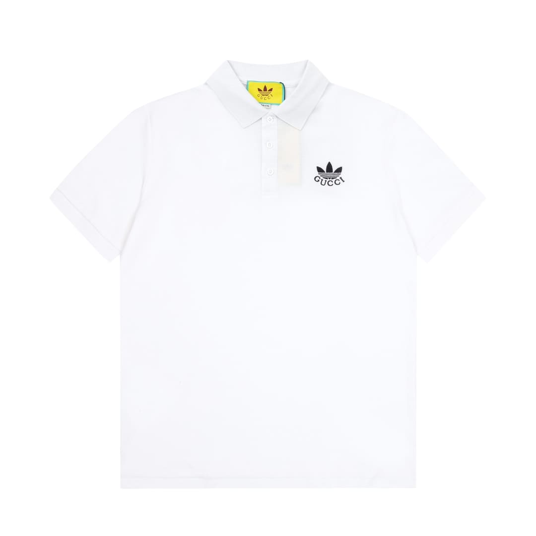 ÁO GUCCI X ADIDAS POLO SHIRT WHITE