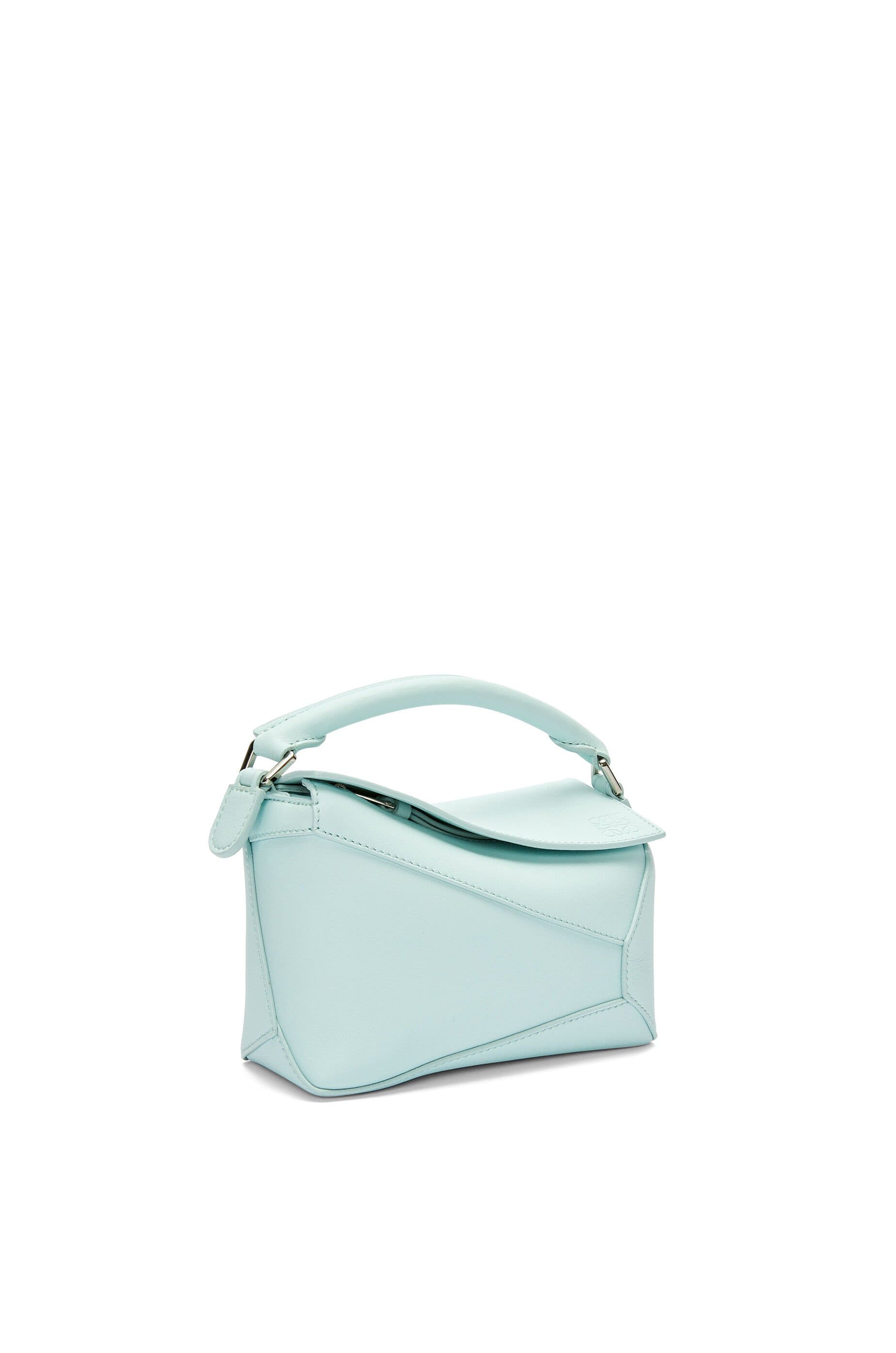 Túi LOEWE LOEWE Mini Puzzle bag in classic calfskin Blue Iceberg