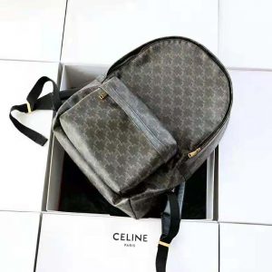BALO Celine Medium Backpack in Triomphe Canvas and Calfskin