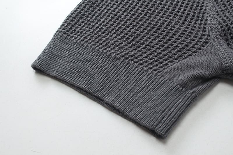 ÁO PRADA POLO SHIRT MESH MÀU XÁM UNISEX