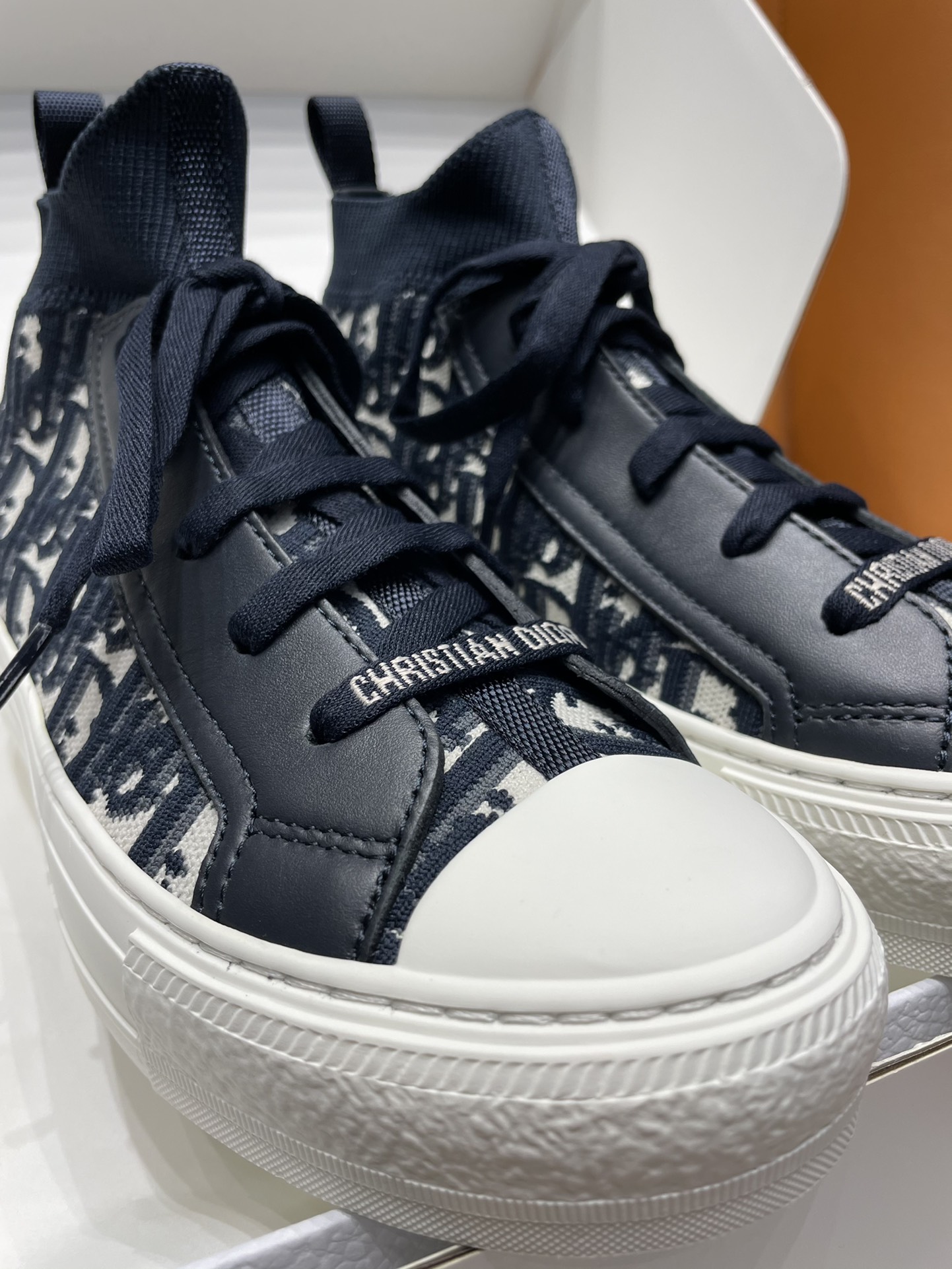 GIÀY Christian Dior Walk'N 23 Oblique High Top Black