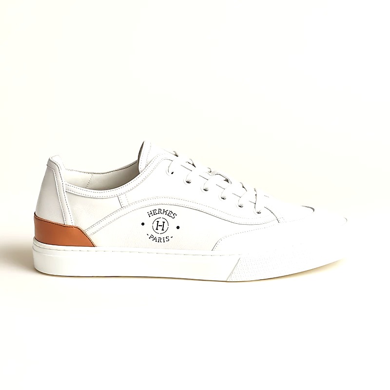 Baskets basses en cuir beige et vert - N'go Saigon '24 Baskets basses en cuir beige et vert - N'go Saigon '24