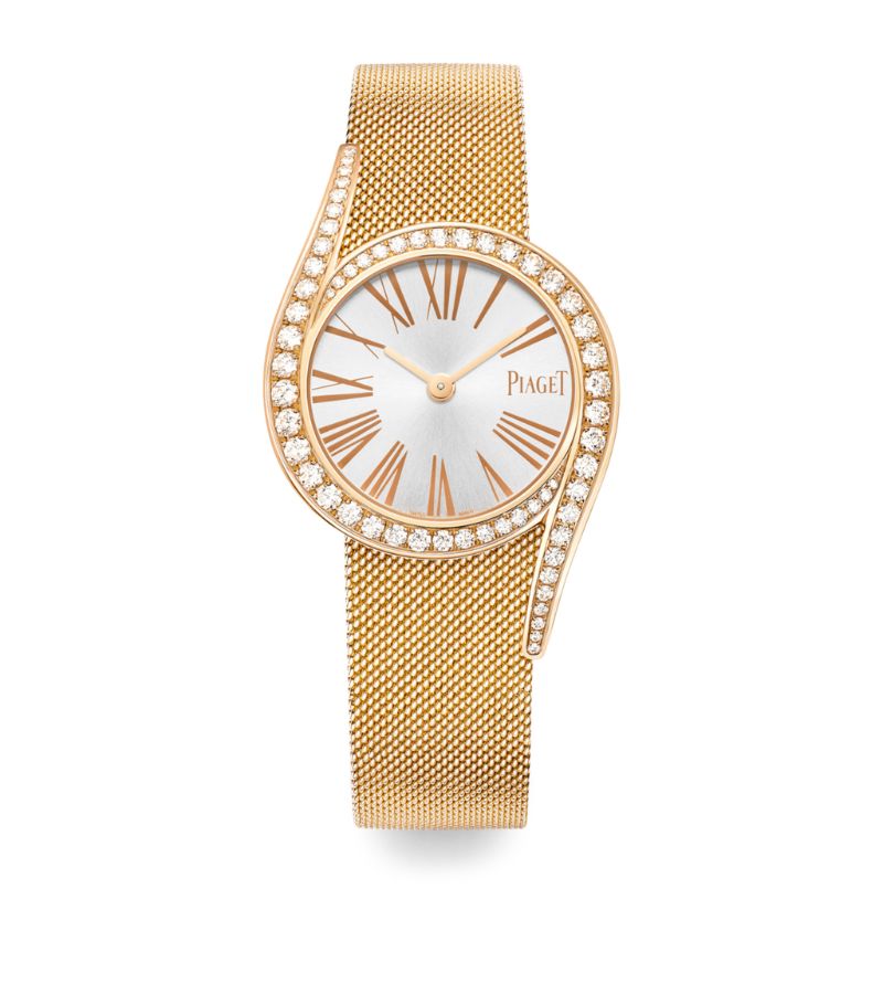 Đồng hồ PIAGET Rose Gold and Diamond Limelight Gala 26mm mặt số màu trắng