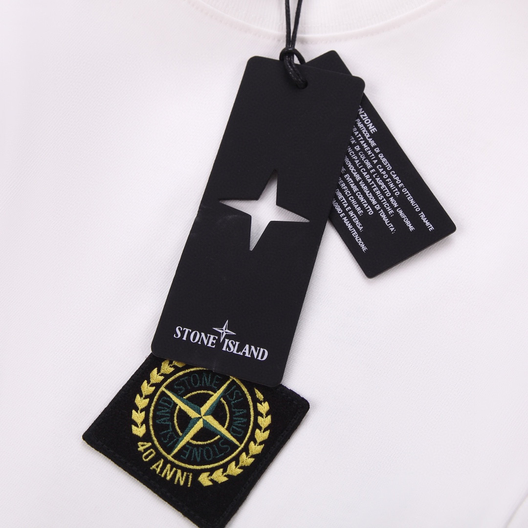 ÁO STONE ISLAND print cotton jersey T-shirt