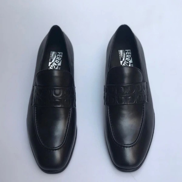 GIÀY SALVATORE FERRAGAMO LOAFER BLACK TOP QUALITY SHOES AAA