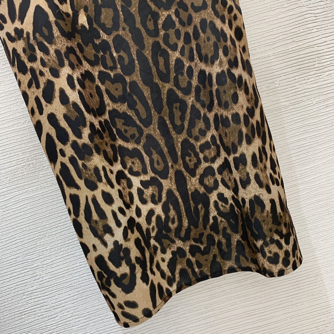 VÁY DOLCE & GABBANA Leopard Print Party Long Dress High Classy