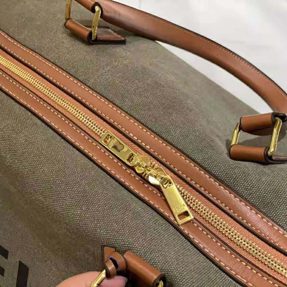 TÚI Celine Women Large Voyage Bag in Textile with Celine Print and Calfskin