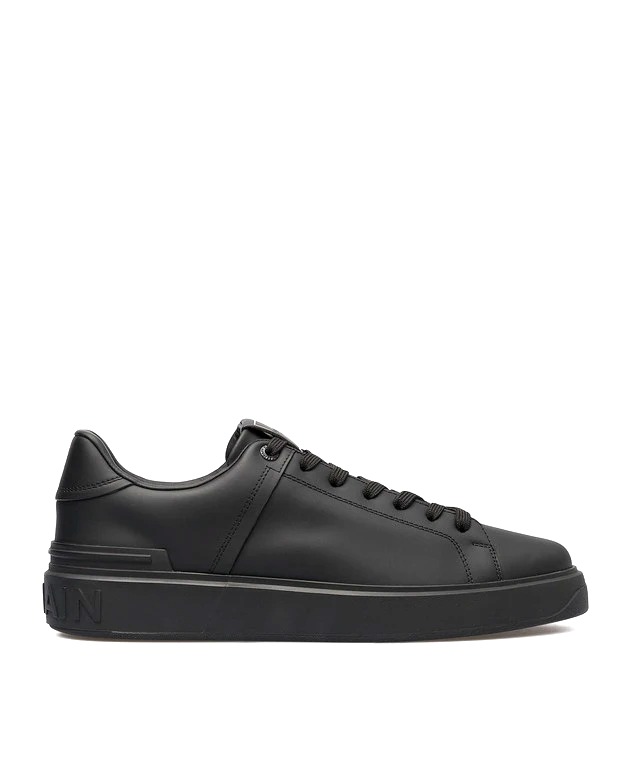GIÀY BALMAIN B-COURT LOGO SNEAKERS IN BLACK