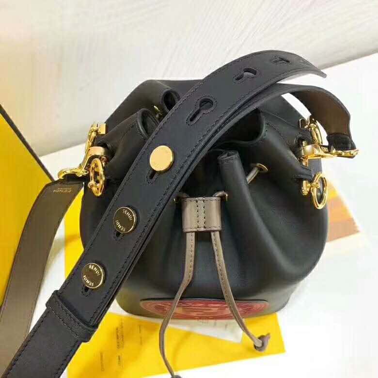 TÚI Fendi Women Mon Tresor Black Leather Bag
