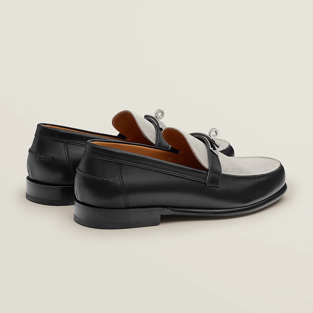 GIÀY HERMES DESTIN LOAFER COWHIDE DENIM LEATHER SS2022