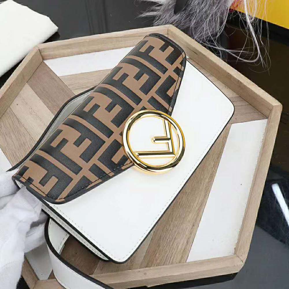 TÚI Fendi Women Belt Bag in Calf Leather-White