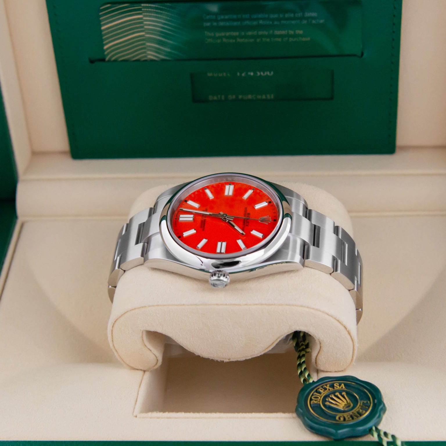 ĐỒNG HỒ Rolex Oyster Perpetual Coral Red Dial