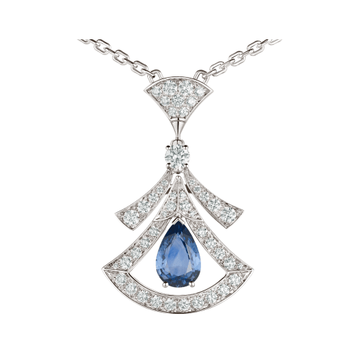 DÂY CHUYỀN BULGARI DIVAS’ DREAM BLUE SAPPHIRE DIAMOND 18K WHITE GOLD