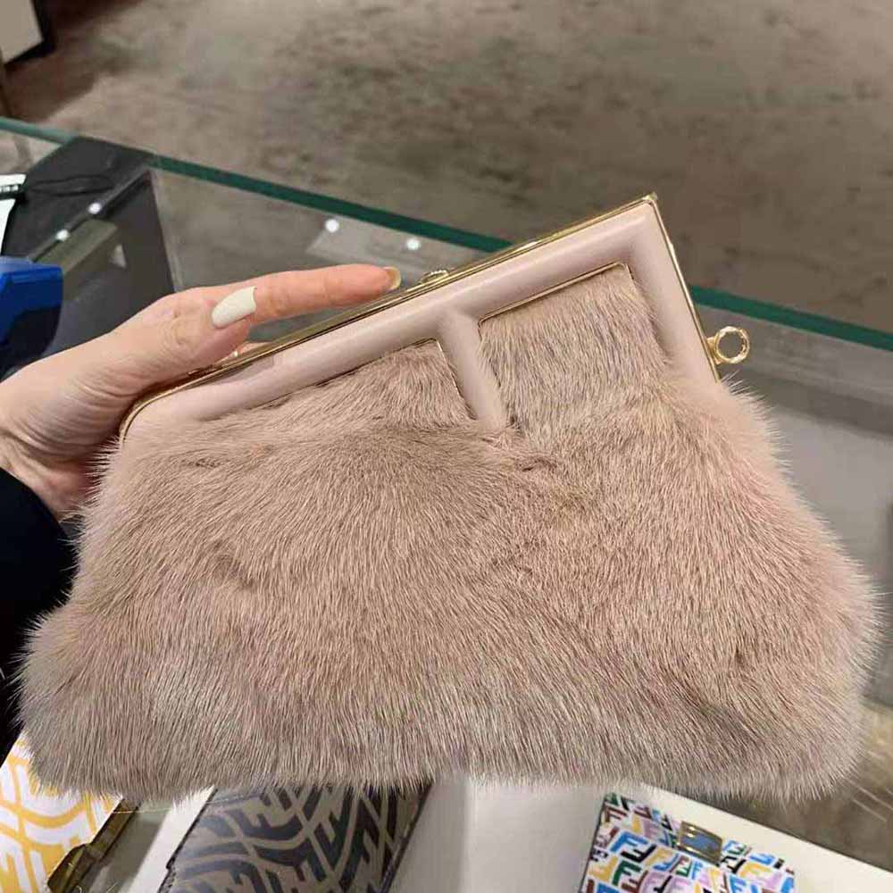 TÚI Fendi Women First Small Pink Mink Bag