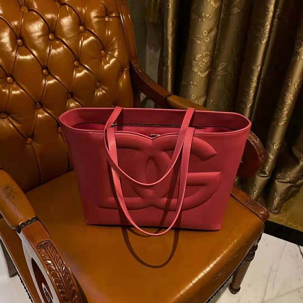 TÚI Túi Dolce Gabbana D&G Nữ Da Bê Nhỏ Logo DG Shopper-Pink