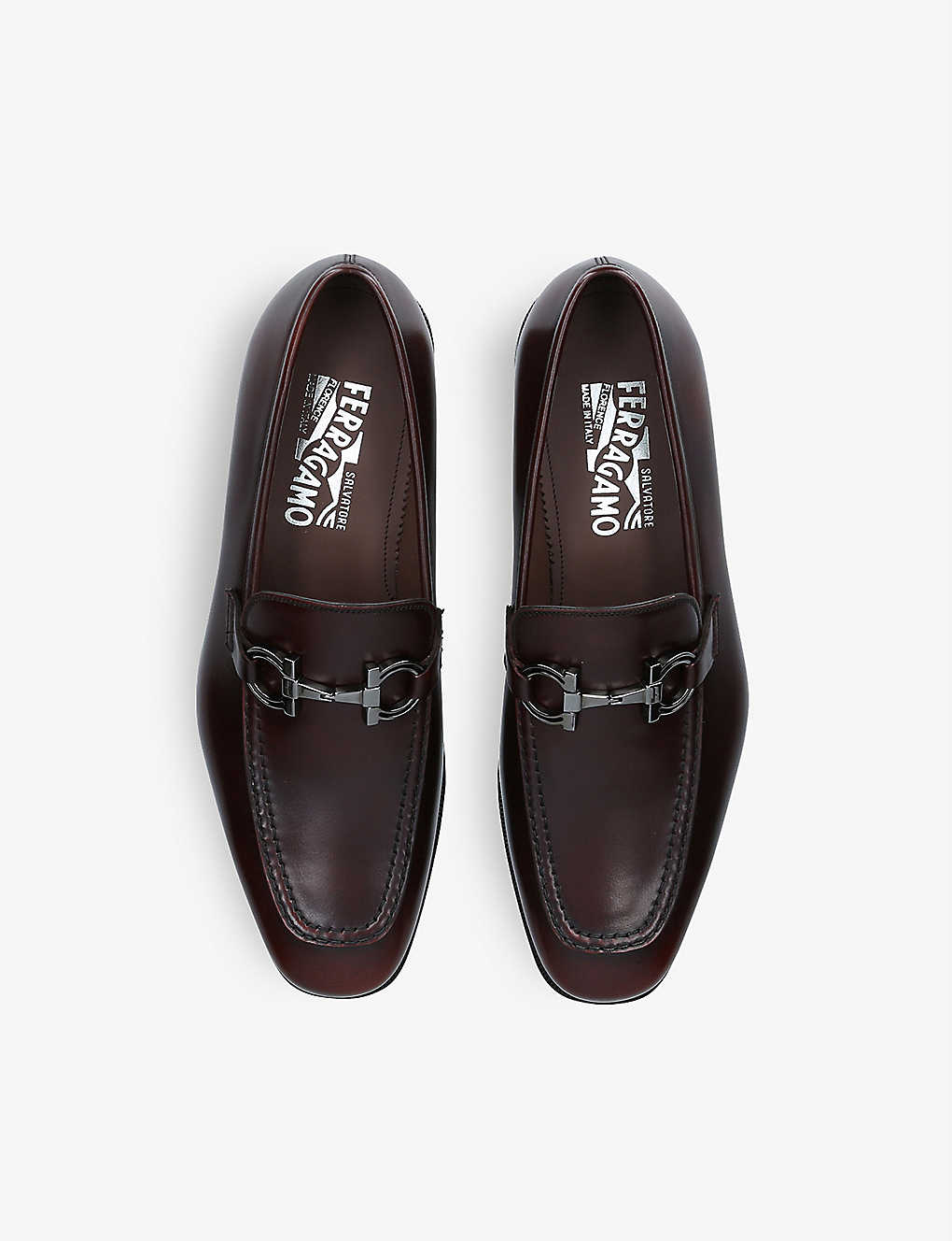 GIÀY SALVATORE FERRAGAMO Seattle logo-bit leather loafers