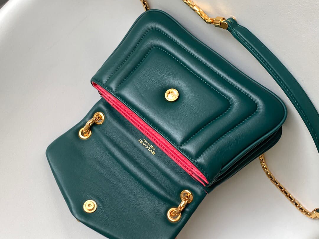 TÚI BVLGARI SERPENTI CALFSKIN GREEN