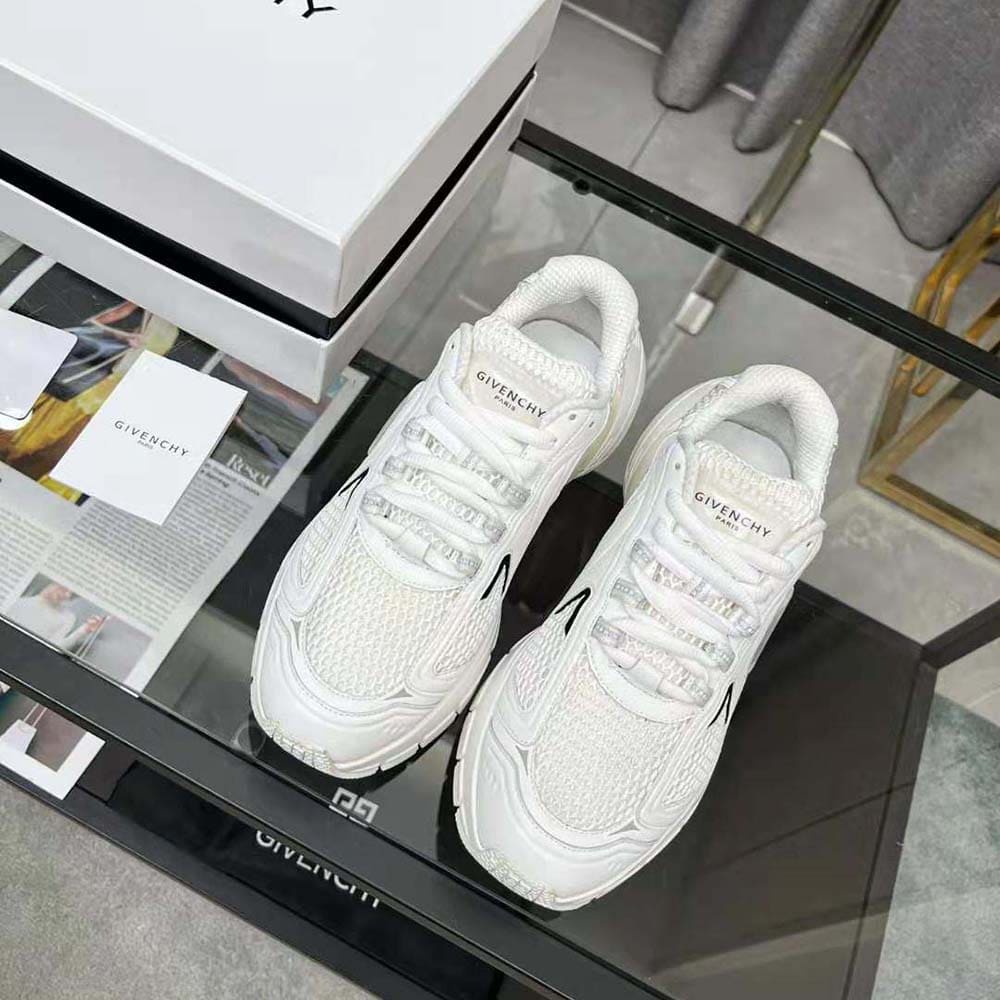 GIÀY Givenchy Unisex TK-MX Runner Sneakers in Mesh-White