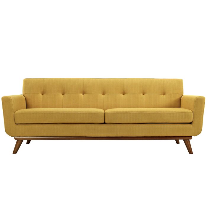 SOFA NỈ CHÂN GỖ TỰ NHIÊN LOMBARDY